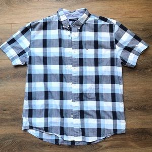 Tommy Hilfiger Plaid Button Down Shirt Size XL